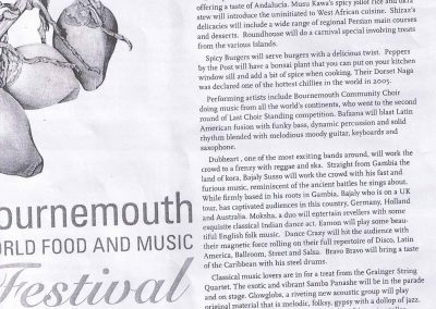 Bournemouth World Food and Music Festival